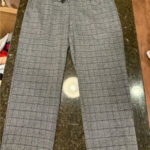 a new day Womens Black and Gray Plaid Pants